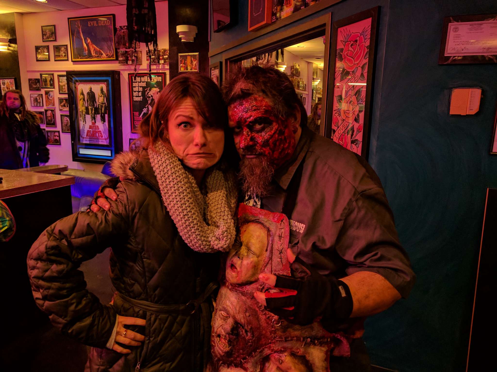 A little nervous my face would end up on Uncle Creepy's apron, at Slaughterhouse. Photo Credit: Alex Linebrink