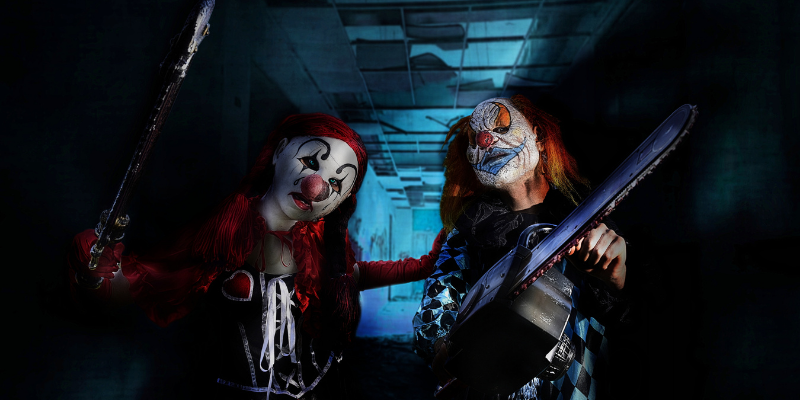 two scary clowns